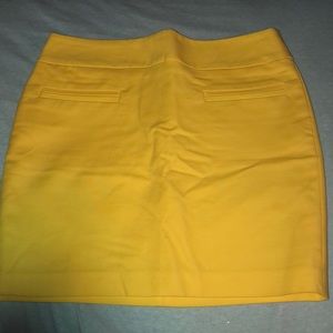Yellow Calvin Klein Work skirt